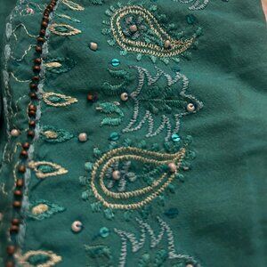 Ethnic Women Teal Kurta L